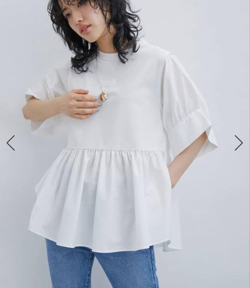アダムエロペ バウンスカフスプルオーバー ベージュ ADAM ET ROPÉ FEMME(アダム エ ロペ ファム) / 【再入荷